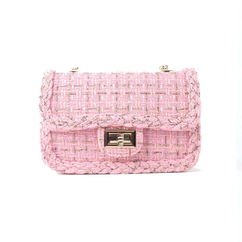 Schoudertasje Tweed - Roze