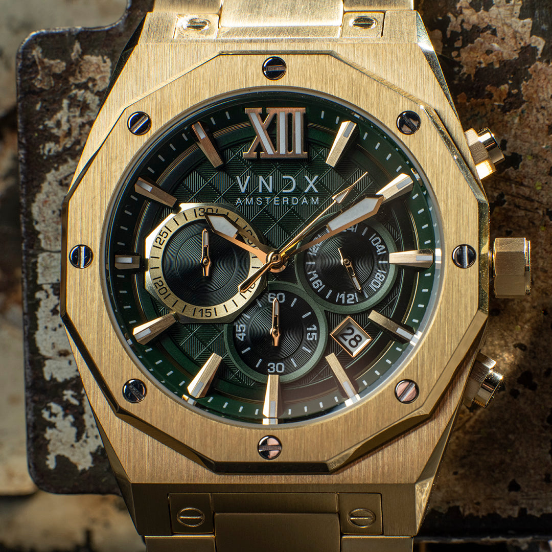 Wise Man Staal Goud Groen