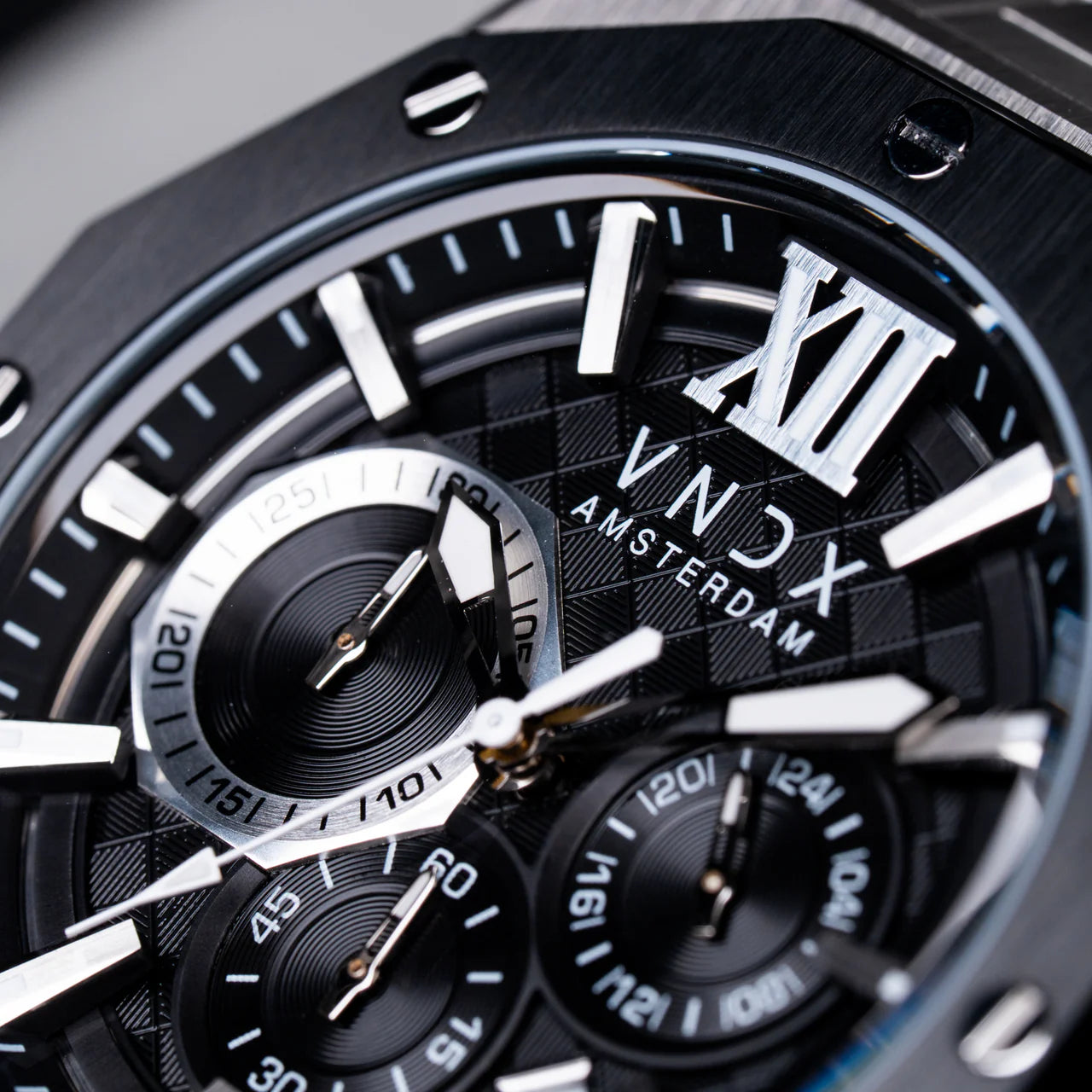 VNDX Horloge - Wise Man Staal Zilver Zwart