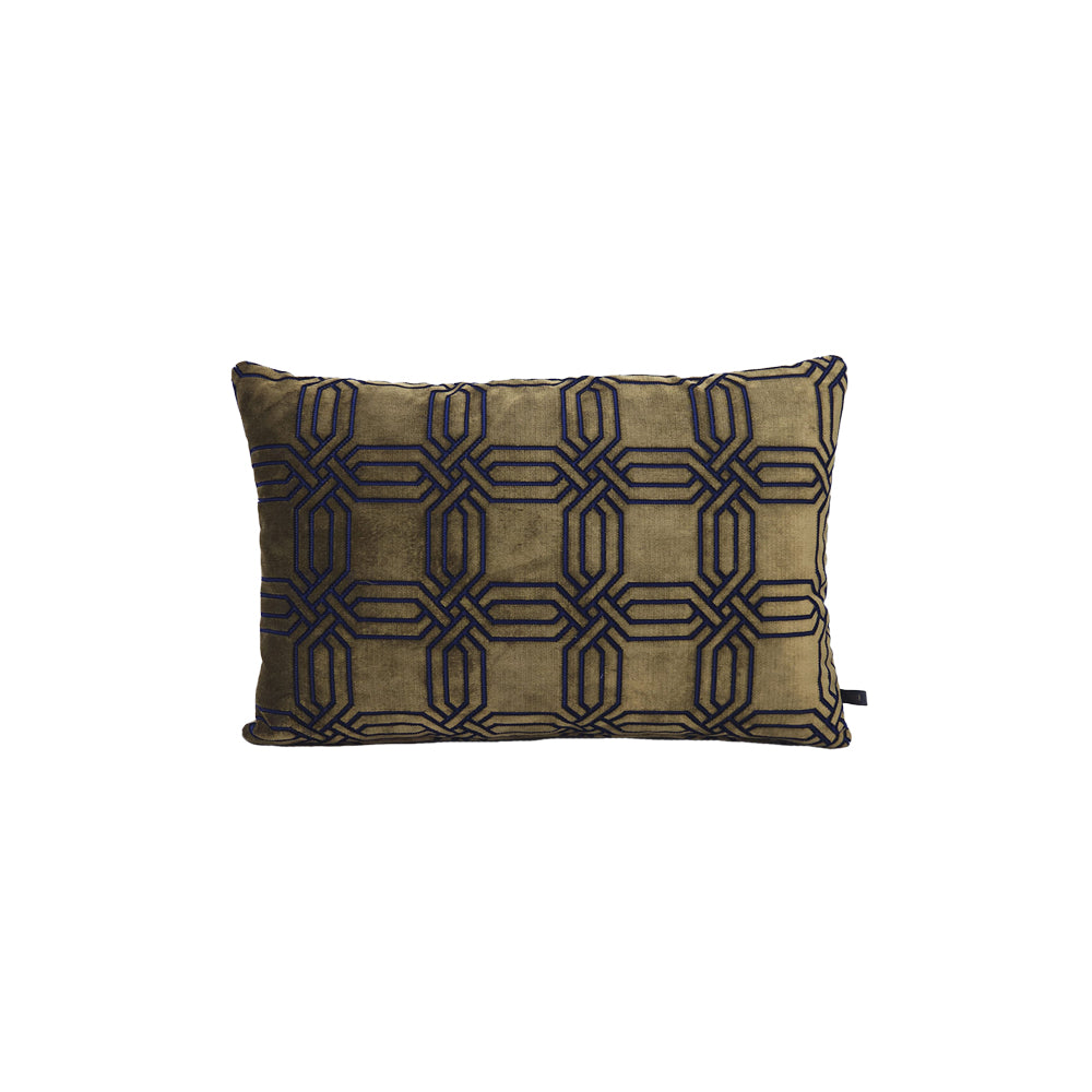 Claudi Kussen - Gold / Royal Blue Pattern