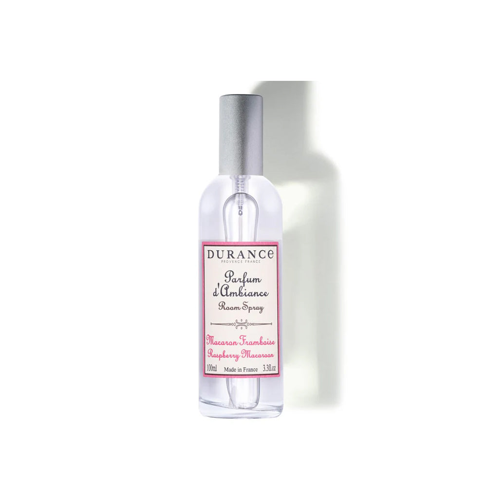 100 ml Durance roomspray in de geur Raspberry Macaroon.