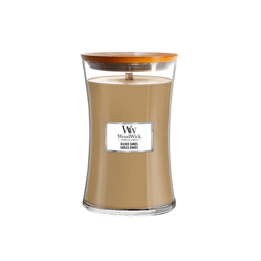 woodwick geurkaars large gilded sands