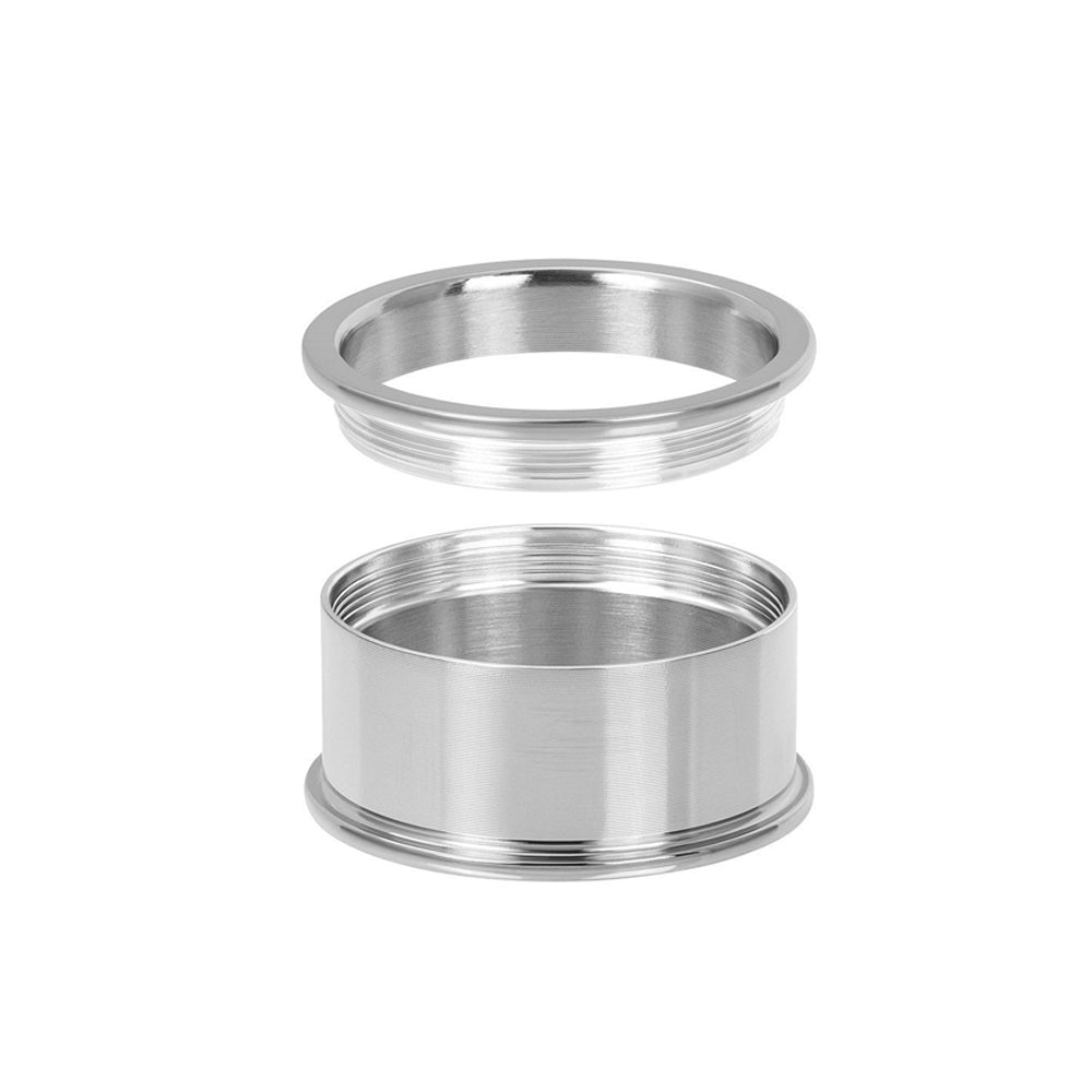 Zilverkleurige IXXXI basisring voor dames in 10 mm breedte.