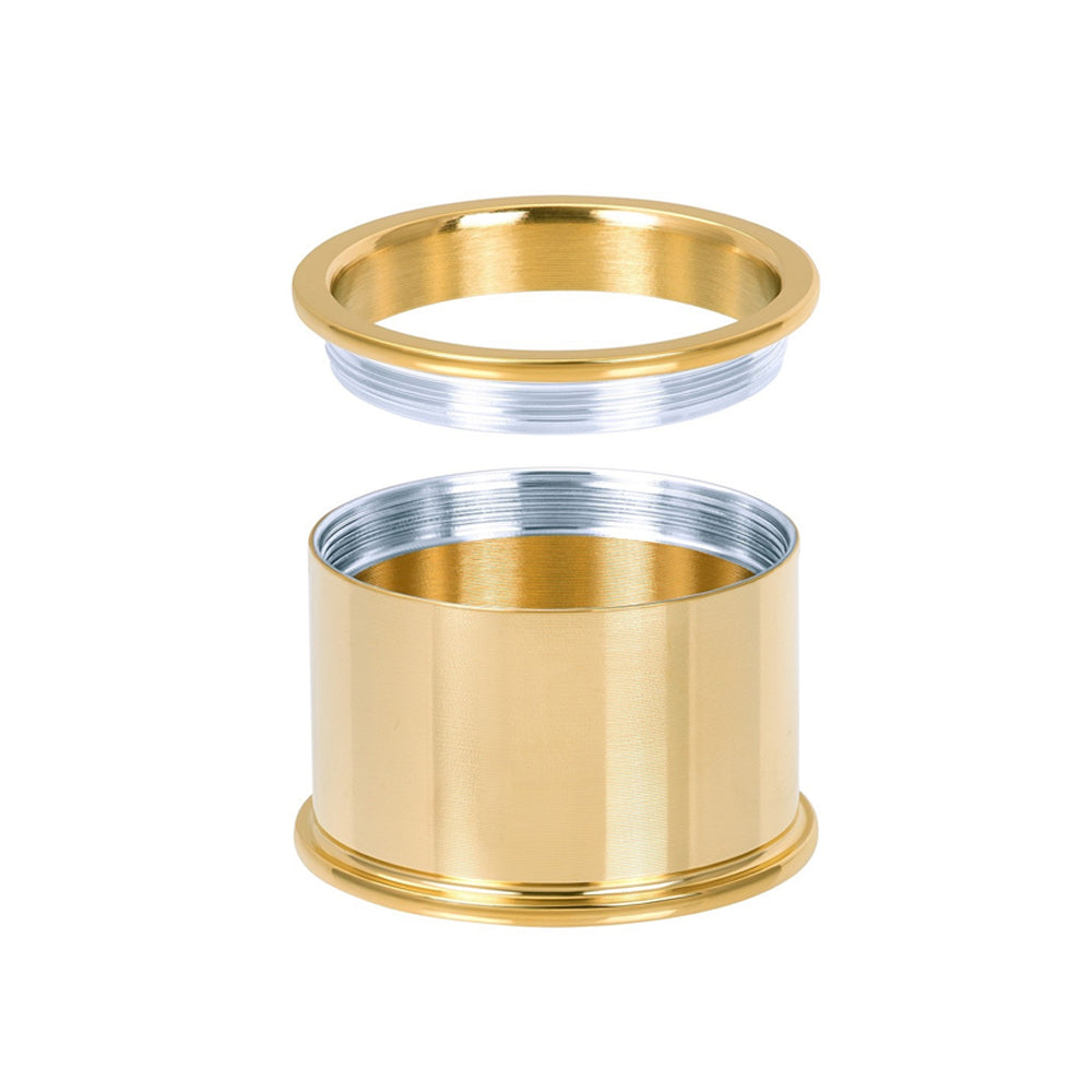 Goudkleurige Limited Edition IXXXI basisring voor dames in 14 mm breedte.