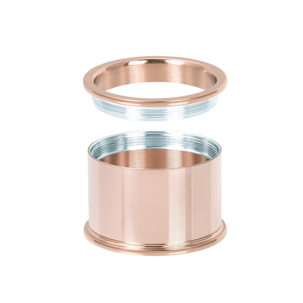 Rosékleurige IXXXI basisring voor dames in 14 mm breedte.