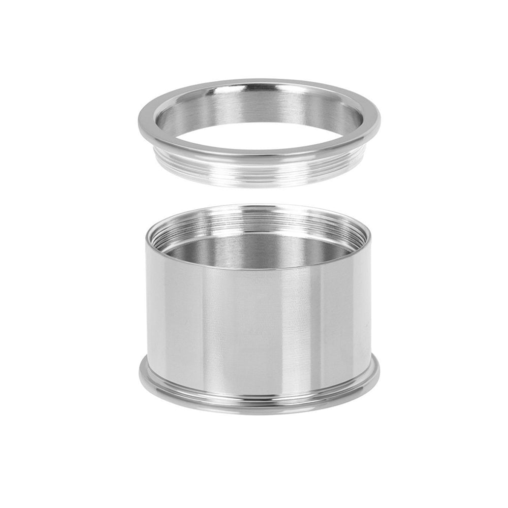Zilverkleurige IXXXI basisring voor dames in 14 mm breedte.