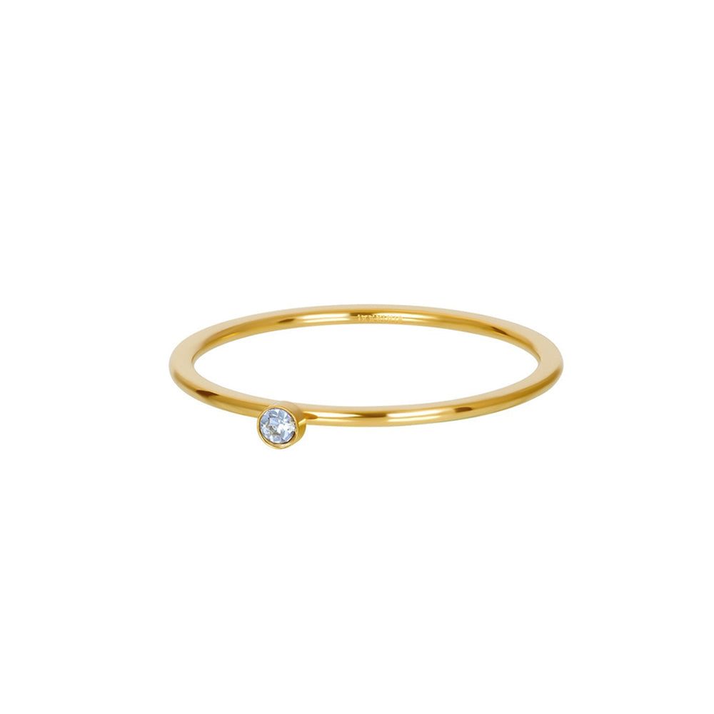 IXXXI vulring - One Stone Crystal Light Sapphire Gold