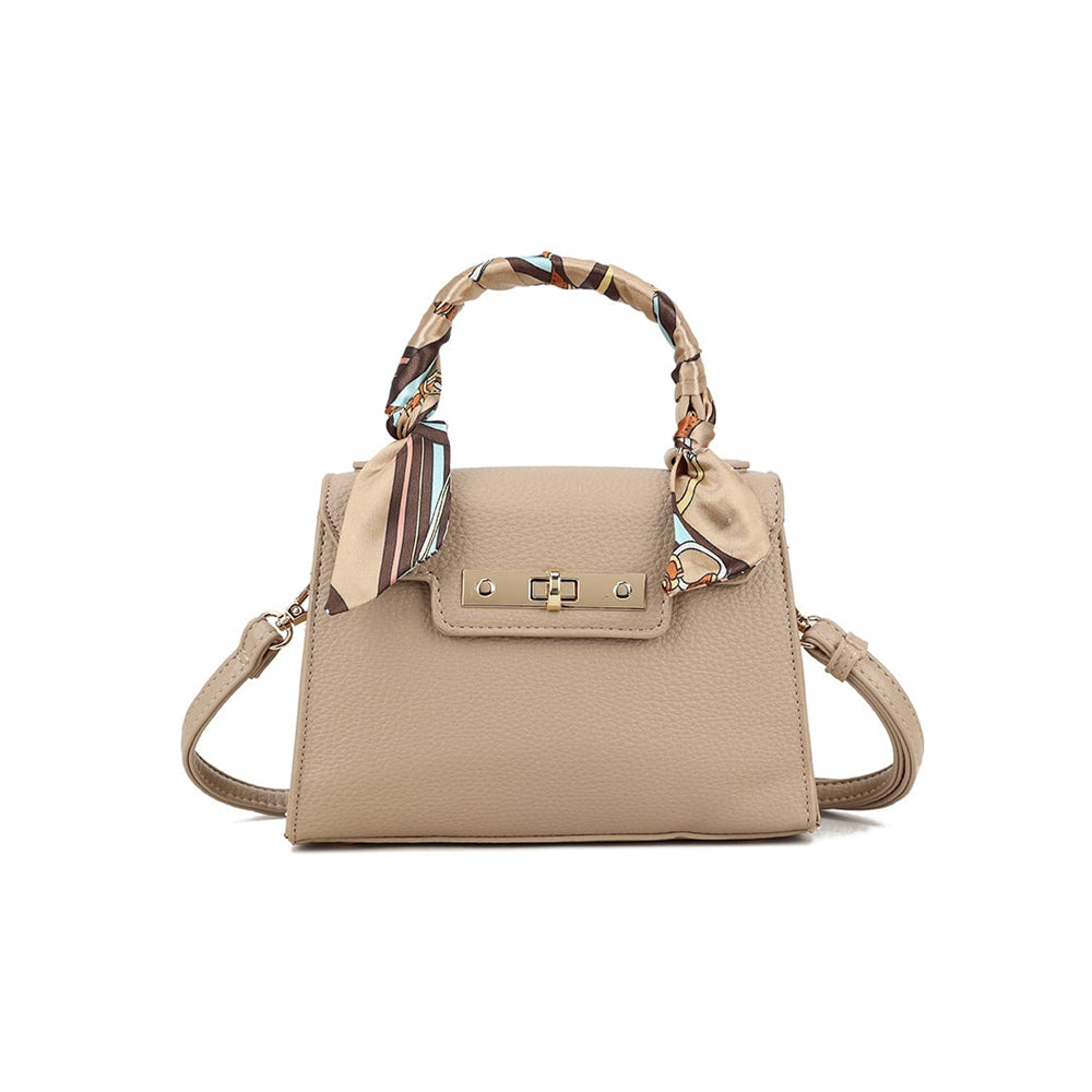 Handtas Met Sjaaltje - Taupe