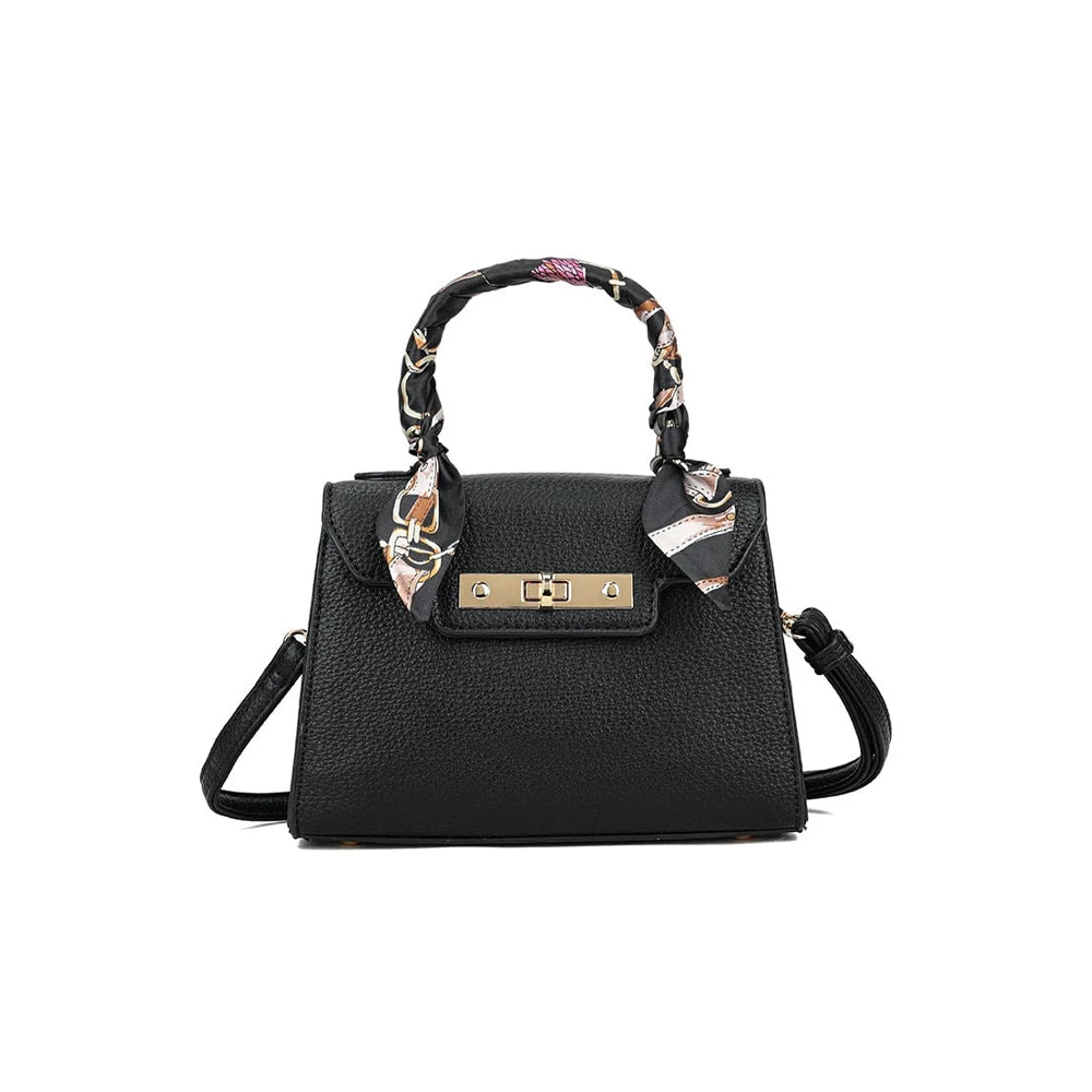 Handtas Met Sjaaltje - Zwart