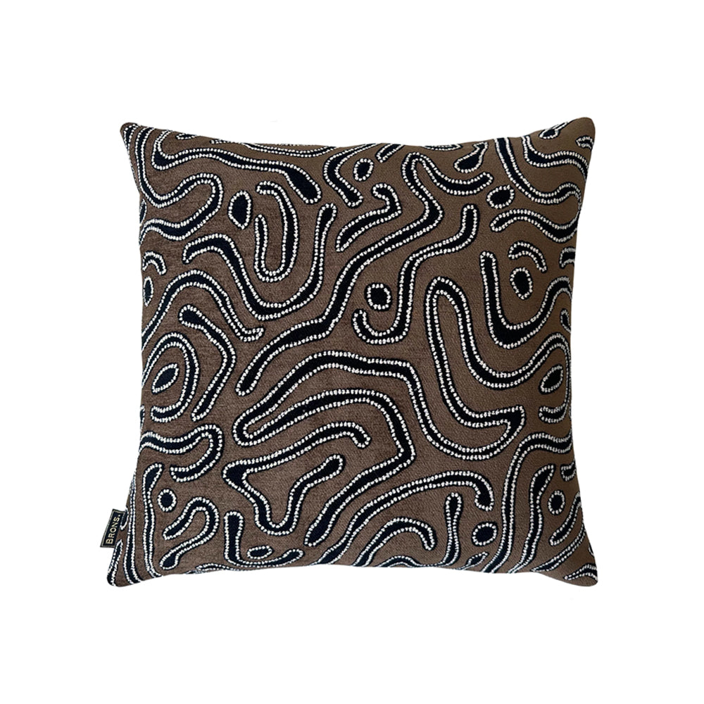 Brons Kussen - Kaibu Brown