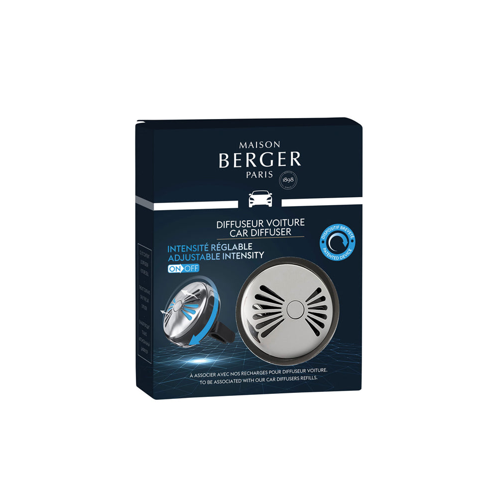 Lampe Berger - Autoparfum Houder - On / Off - Zilver