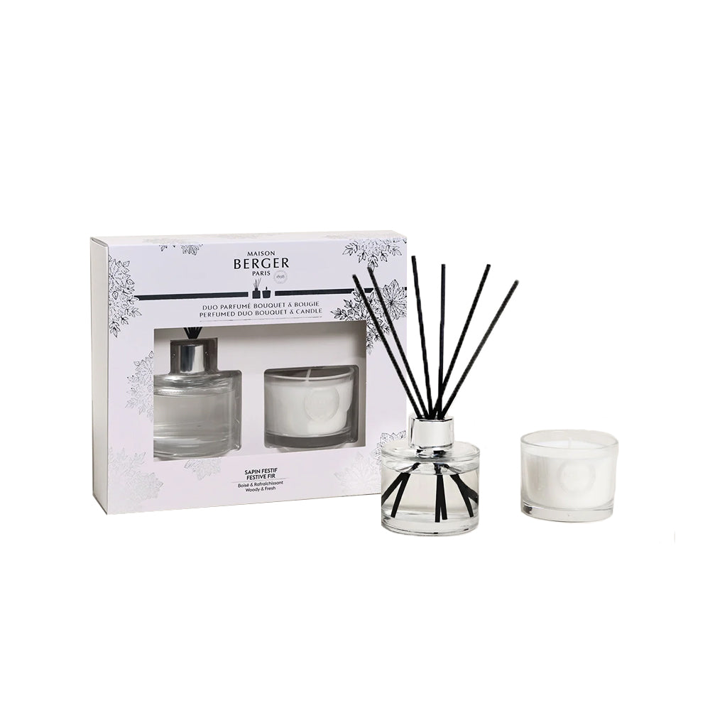Lampe Berger - Duo Giftset - Mini Geurkaars & Parfumverspreider - Winter Wonderland