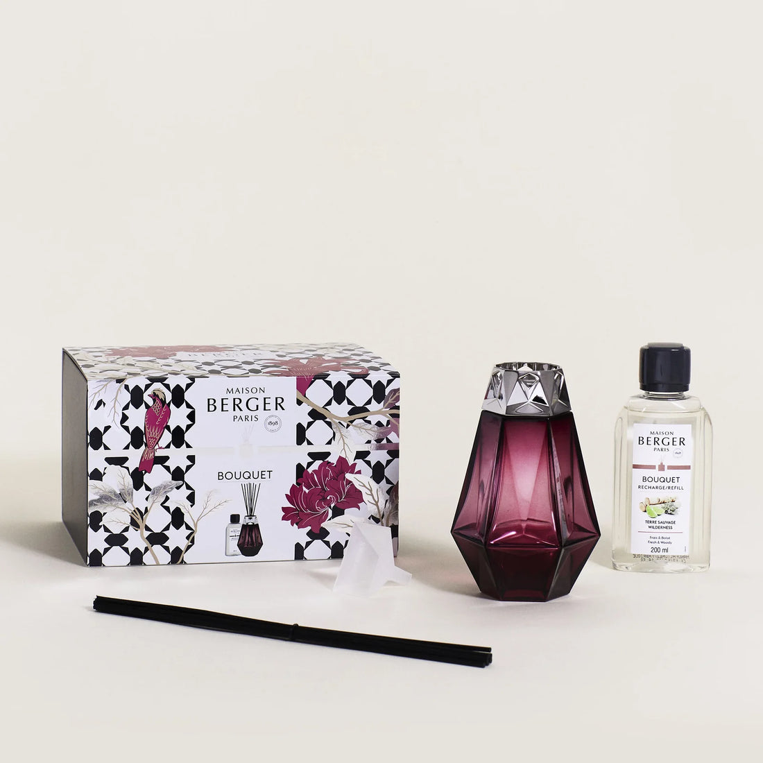 Lampe Berger - Parfumsticks - Prisme Grenat - Wilderness