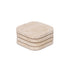 4 beige travertin onderzetters