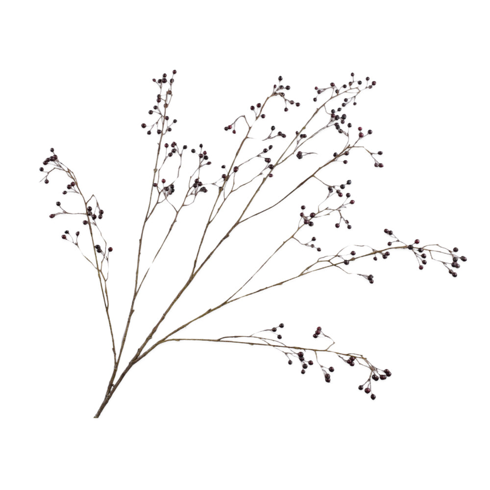 zwarte bessentak van silkka - zijden bloemen