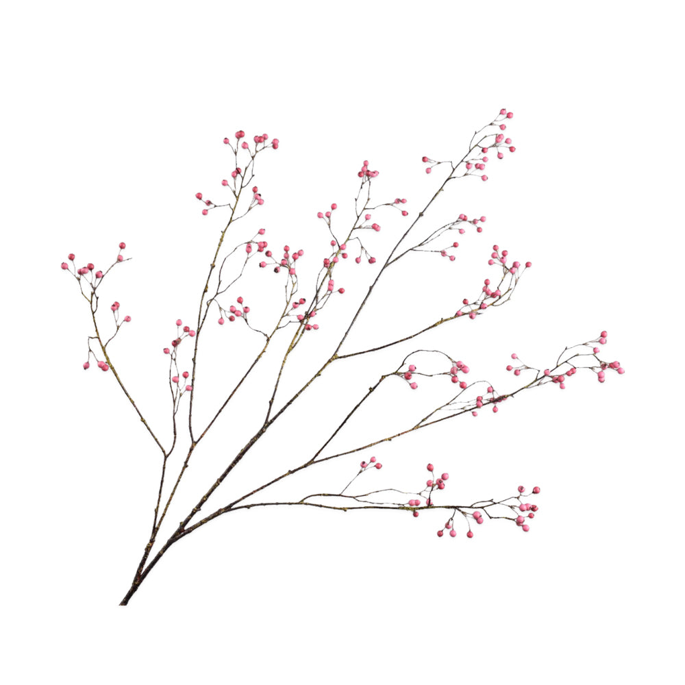 roze bessentak van silkka - zijden bloemen