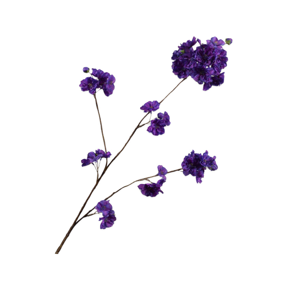 Zijden Bloemen - Silk-Ka - Bloesemtak Paars