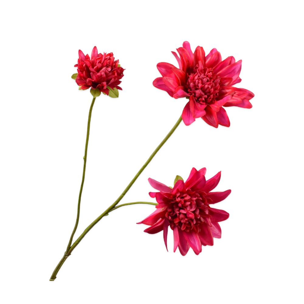 Zijden Bloemen - Silk-Ka - Dahlia Tak Beauty Roze