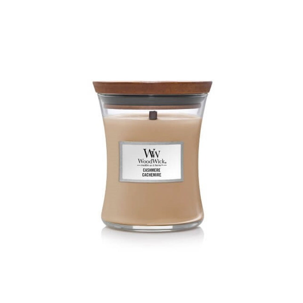 woodwick geurkaars medium cashmere