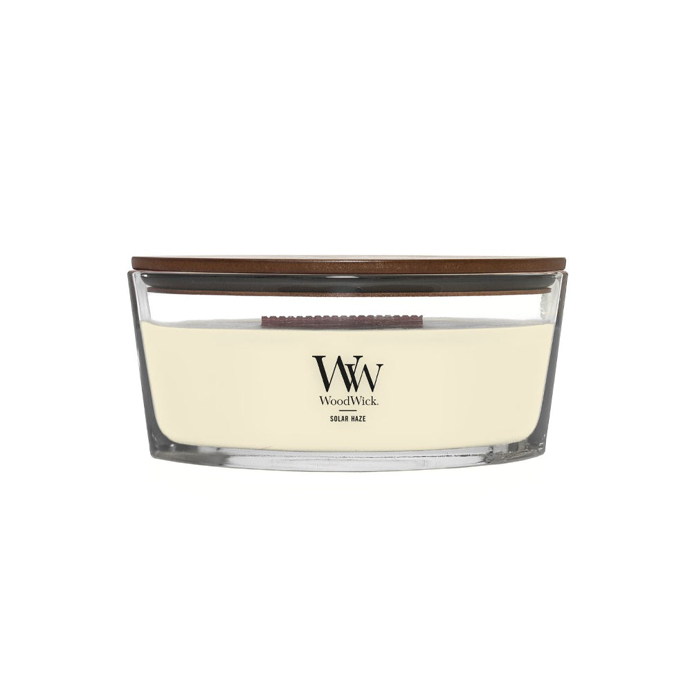 witte woodwick geurkaars ellipse Solar haze