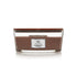 bruine woodwick geurkaars ellipse stone washed suede