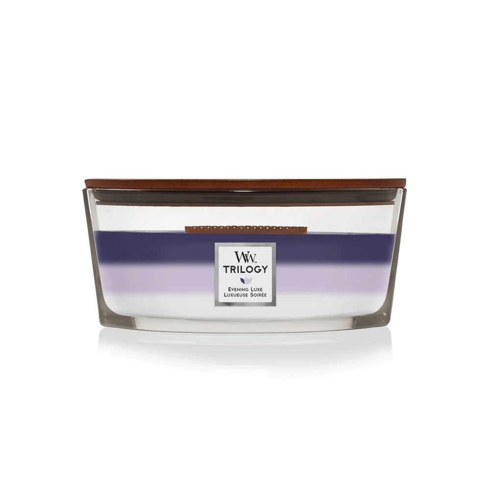 woodwick geurkaars ellipse trilogy evening onyx