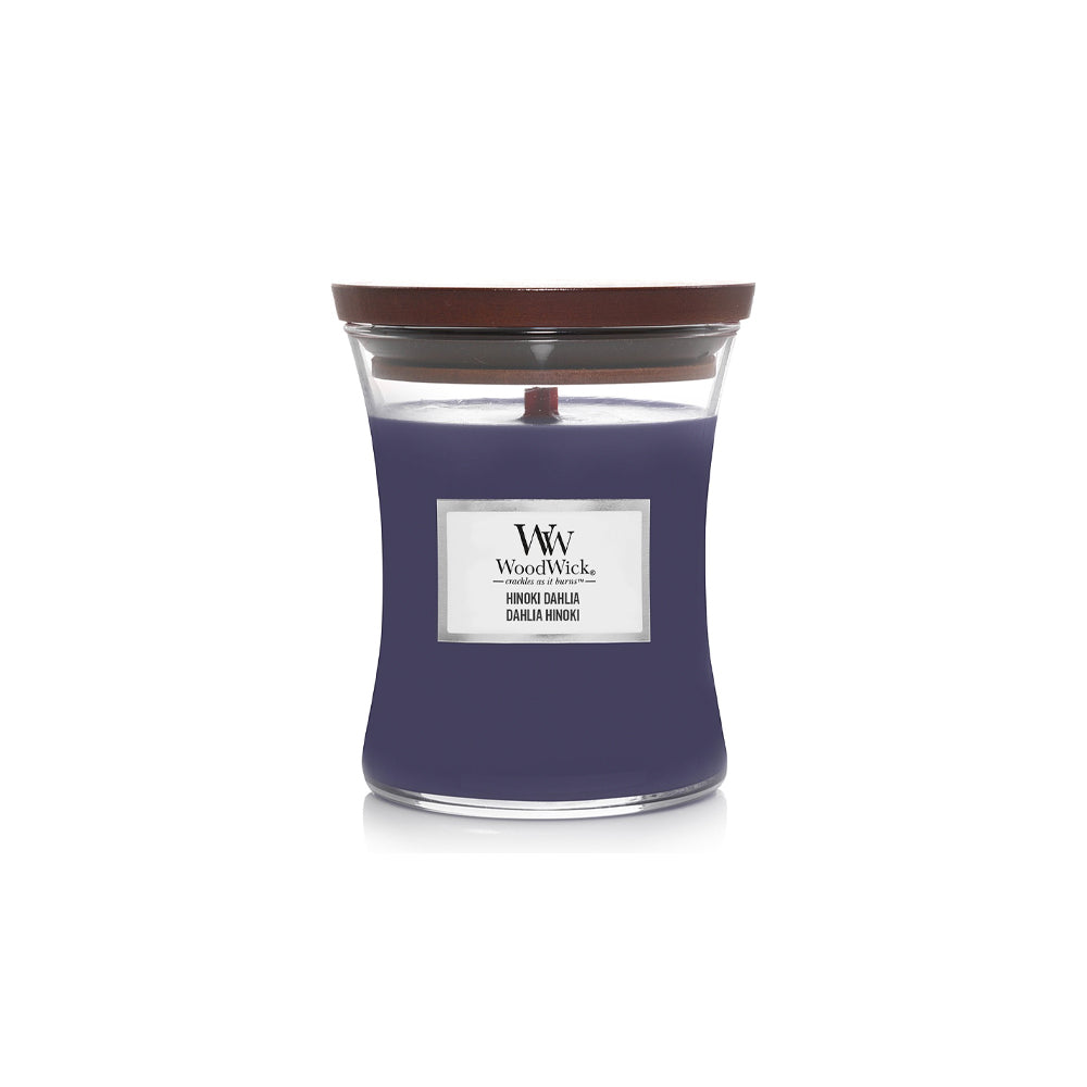 woodwick geurkaars hinoki dahlia medium