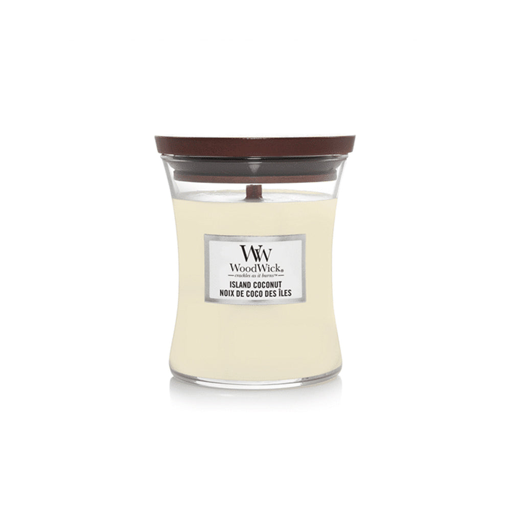 woodwick geurkaars medium island coconut
