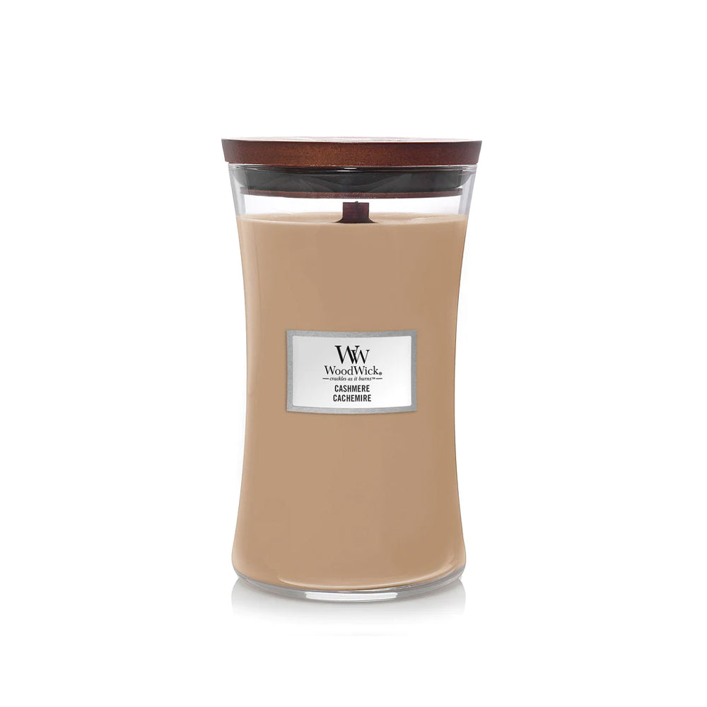Woodwick geurkaars large cashmere