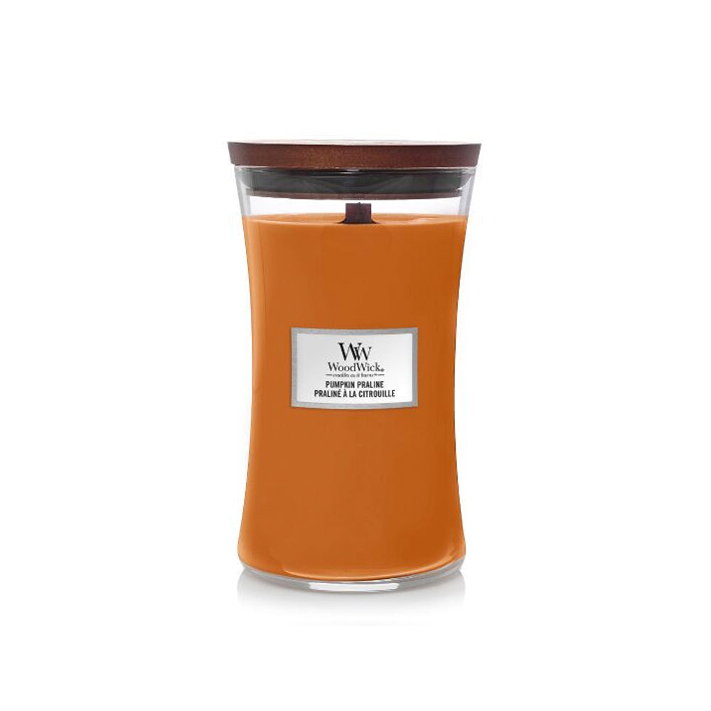 woodwick geurkaars large pumpkin praline
