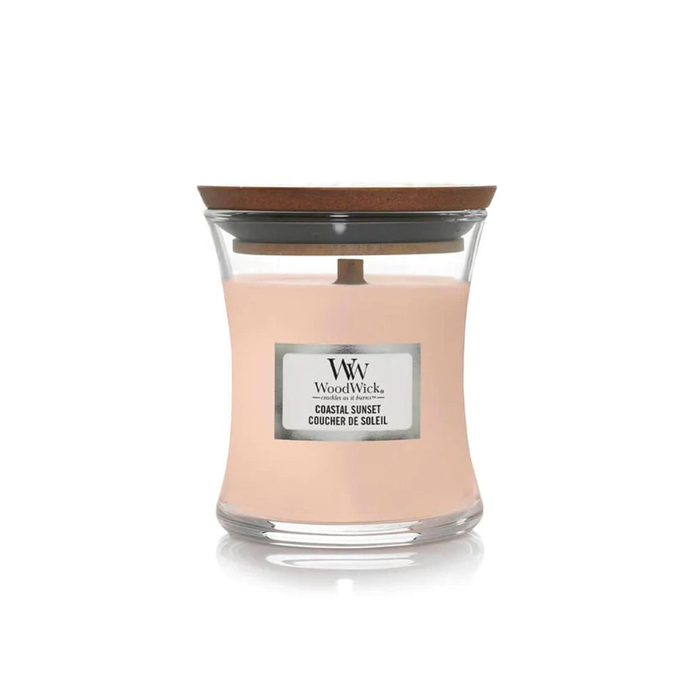 woodwick geurkaars medium coastal sunset