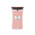 woodwick geurkaars large pressed blooms & patchouli