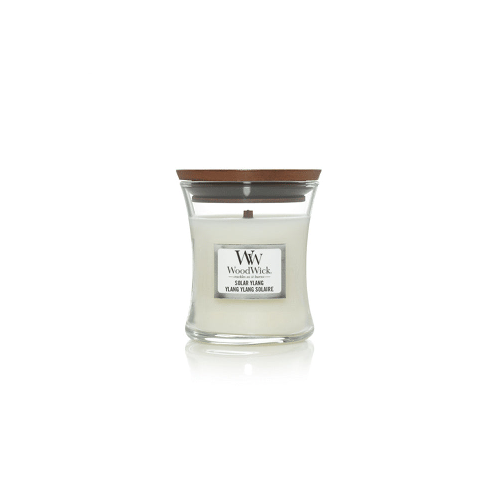 witte woodwick geurkaars mini solar ylang