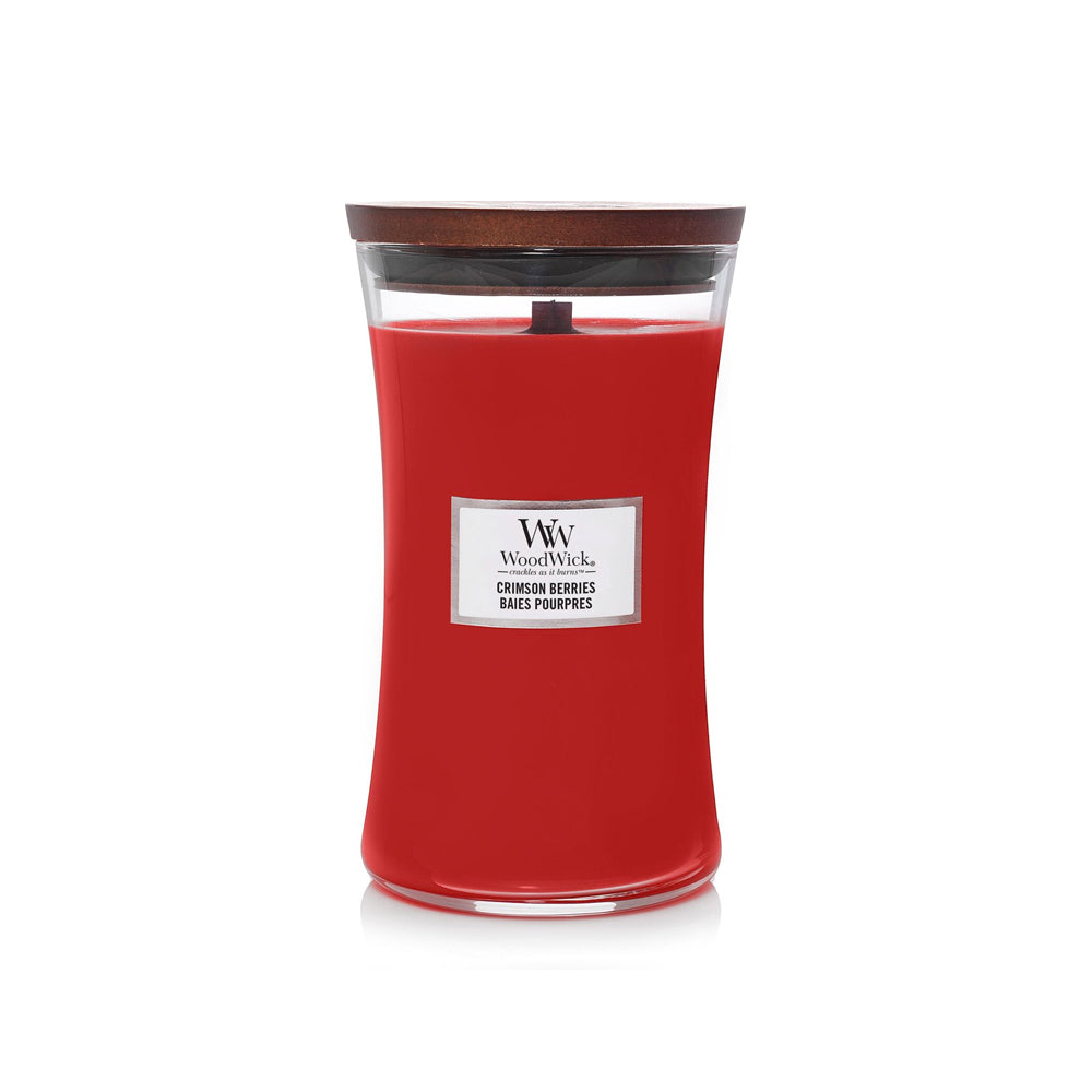 woodwick geurkaars large crimson berries