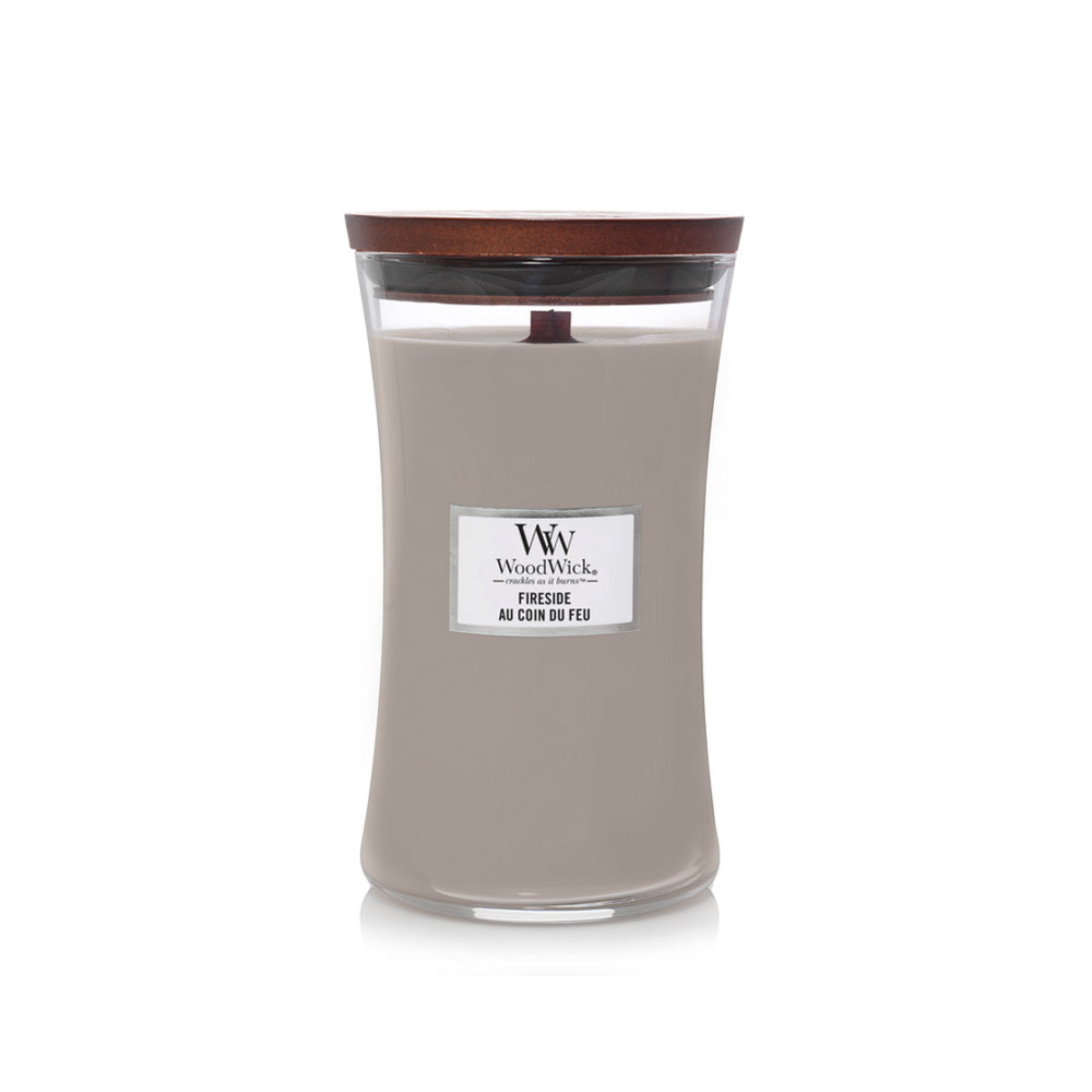 woodwick geurkaars large fireside