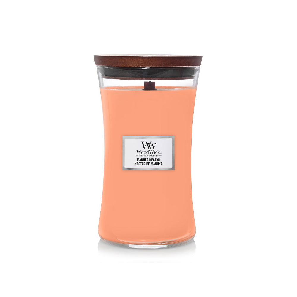 woodwick geurkaars large manuka nectar