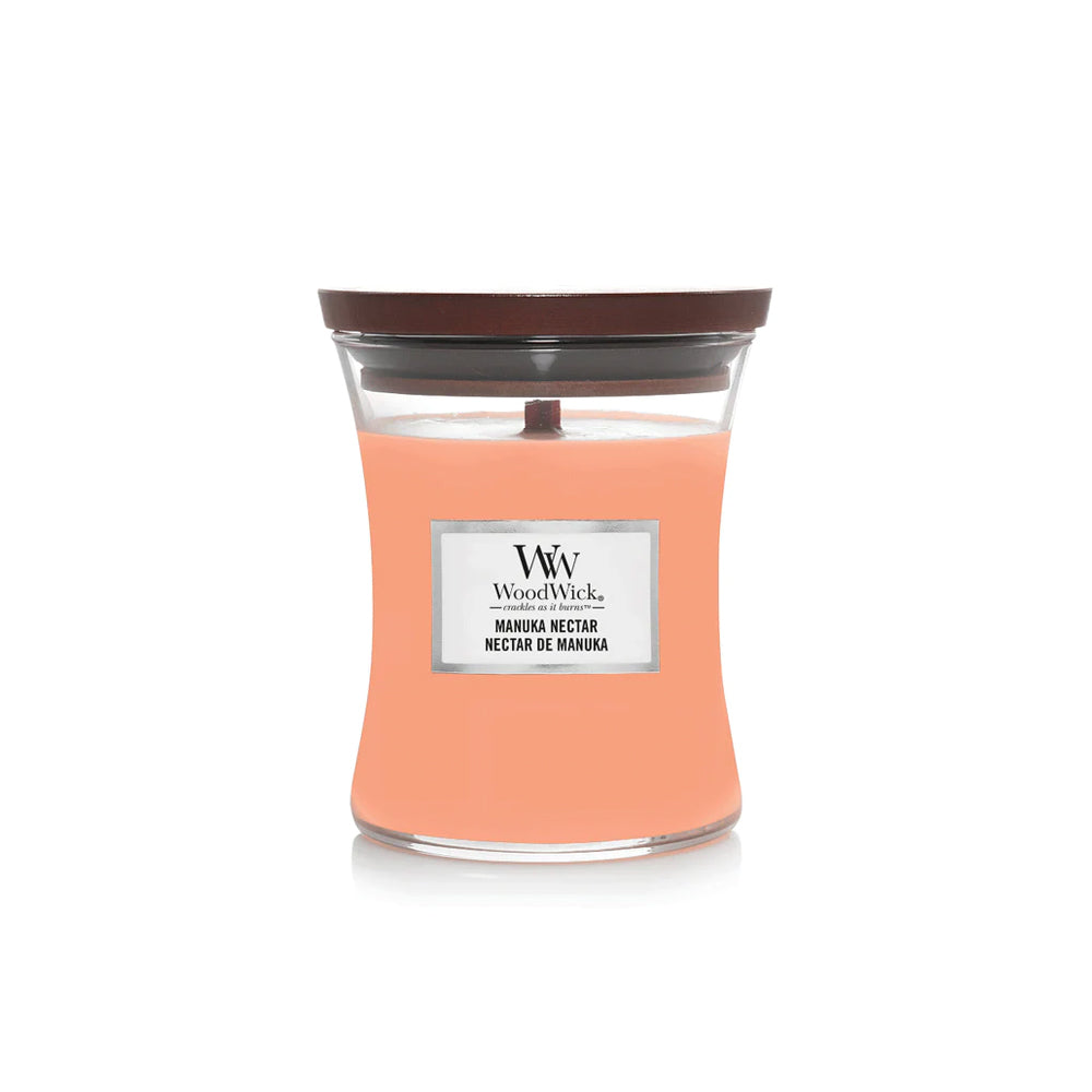woodwick geurkaars medium manuka nectar