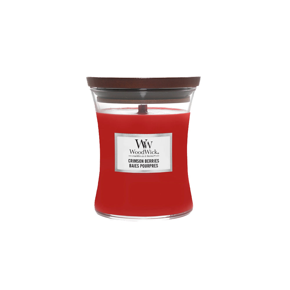 rode woodwick geurkaars medium Crimson berries
