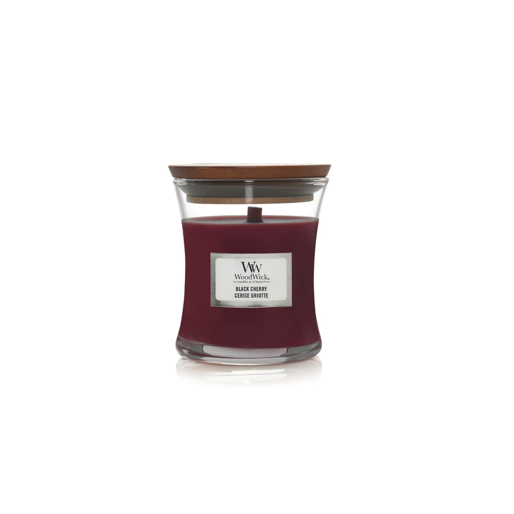 woodwick geurkaars mini black cherry
