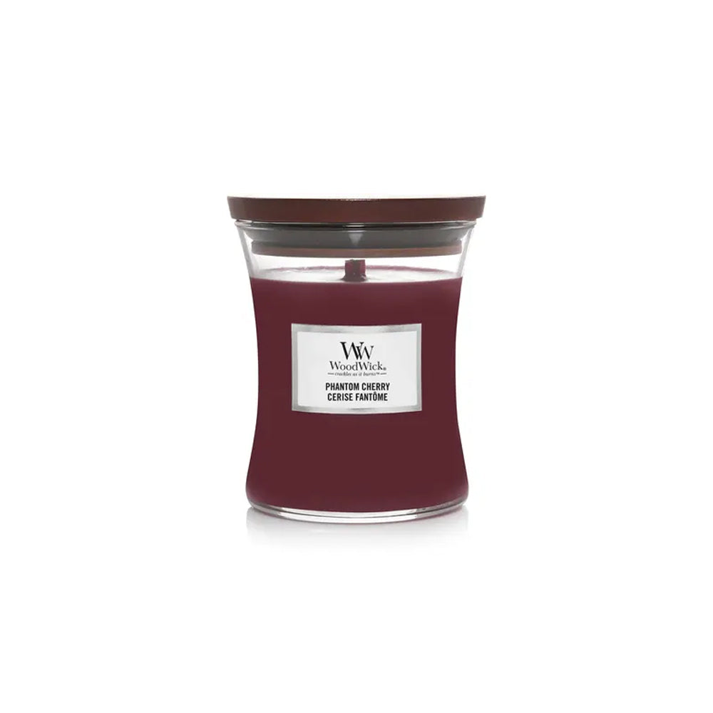 woodwick medium geurkaars phantom cherry