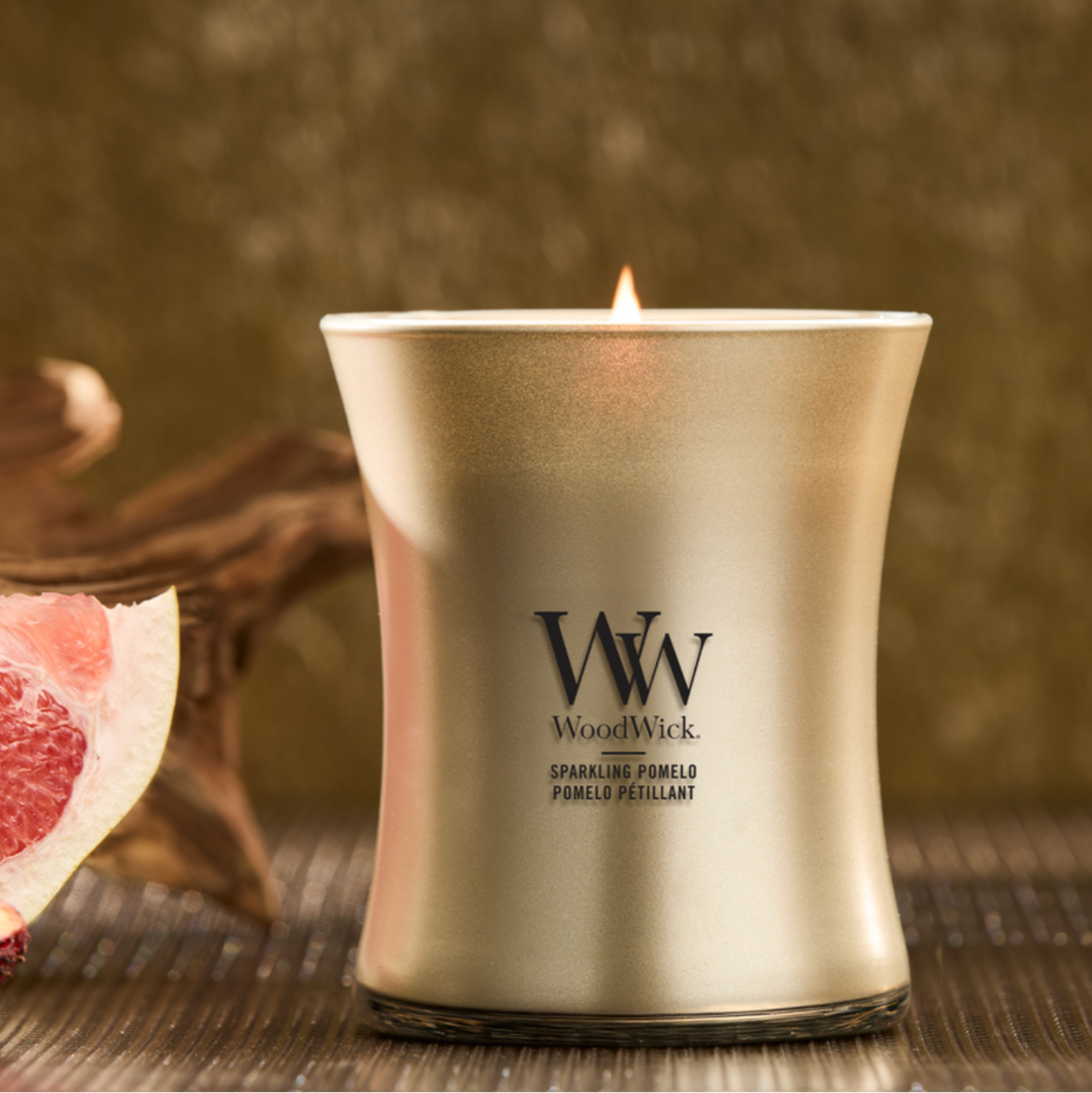 WoodWick - Precious Metals - Champagne - Sparkling Pomelo