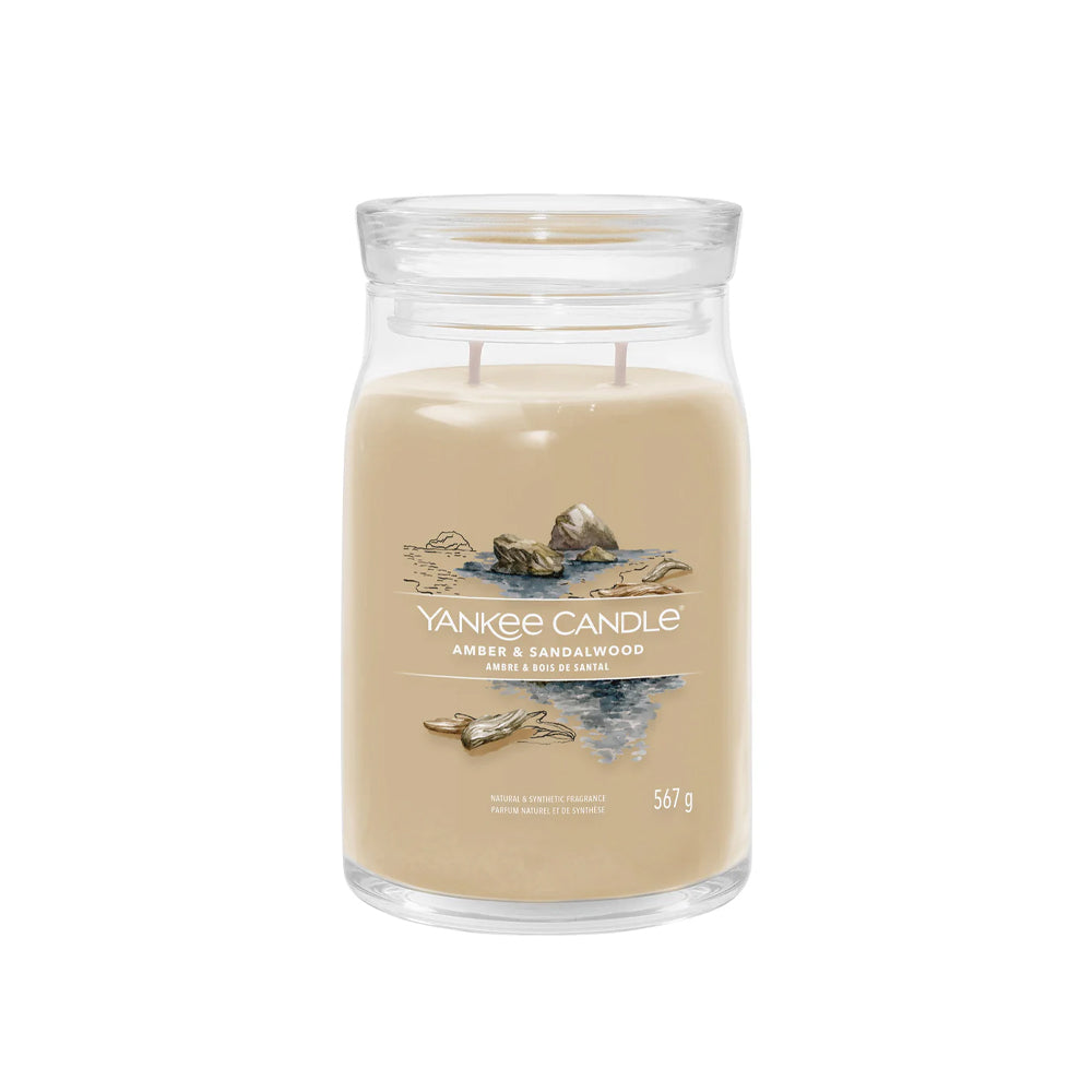 Yankee Candle - Amber & Sandalwood - Signature Jar Large