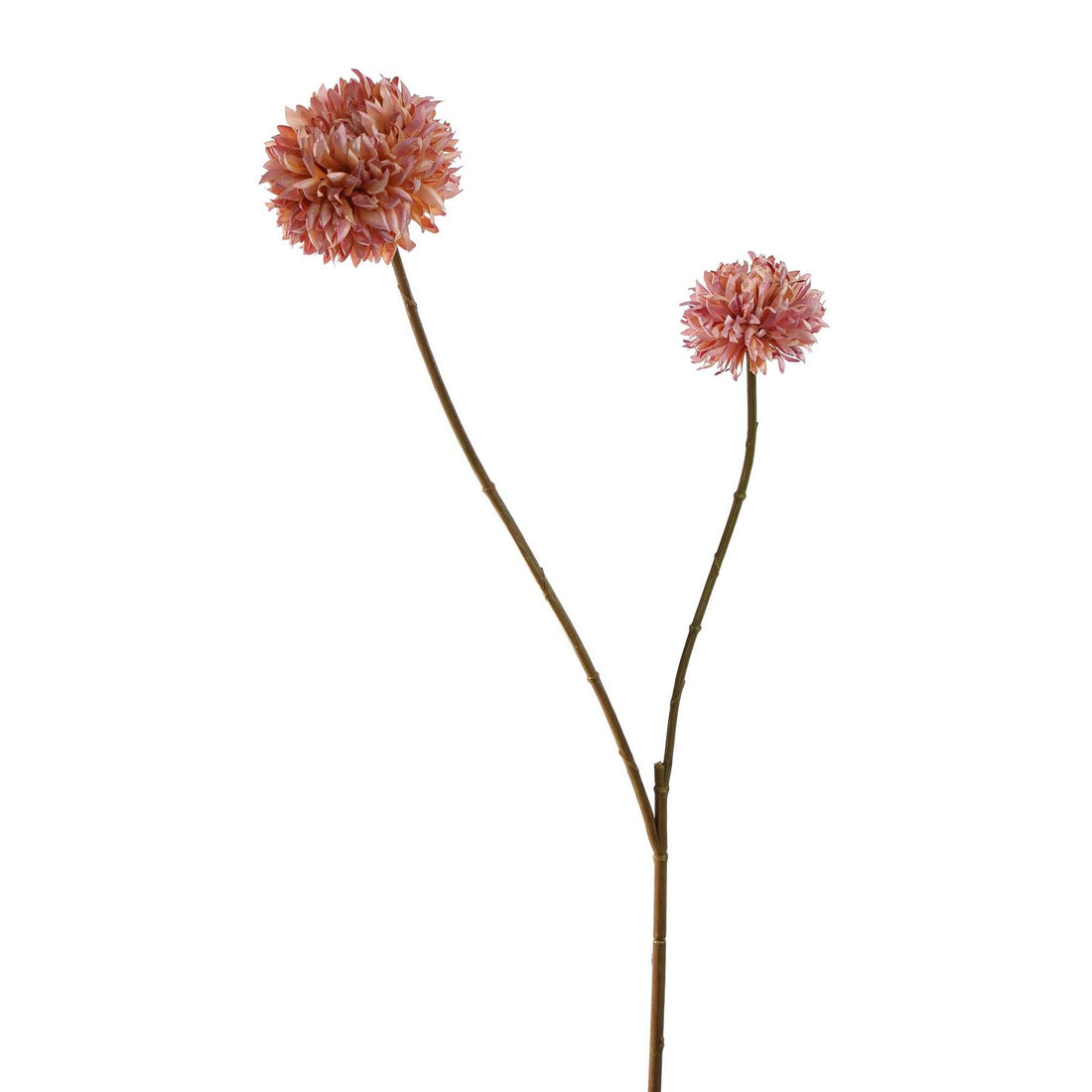 Zijden Bloemen - Bol Chrysant Peach