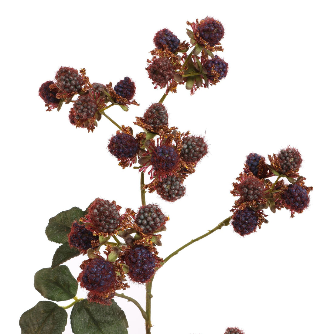 Zijden Bloemen - Bramen Tak Paars