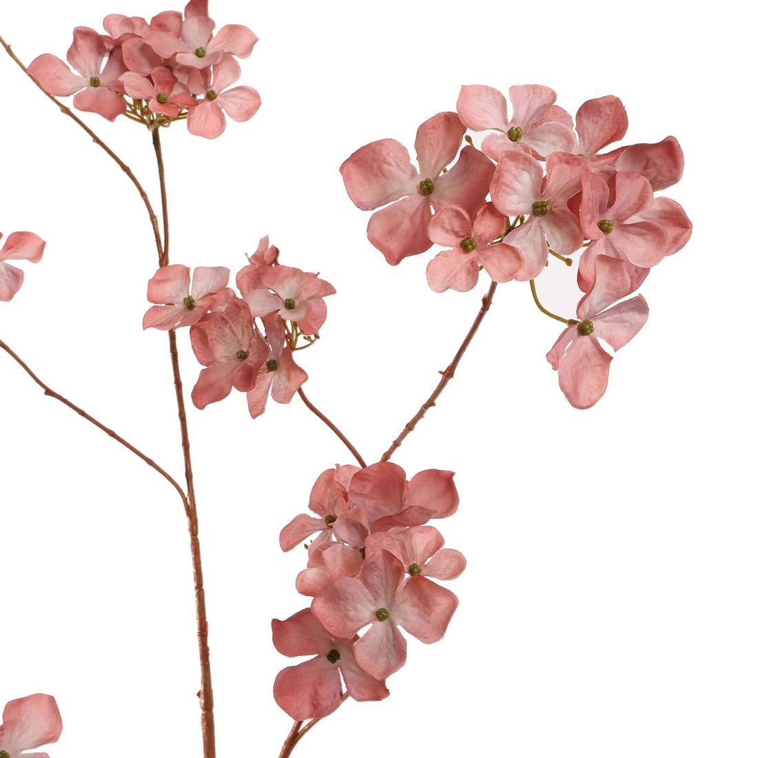 Zijden Bloemen - Hortensia Tak Roze