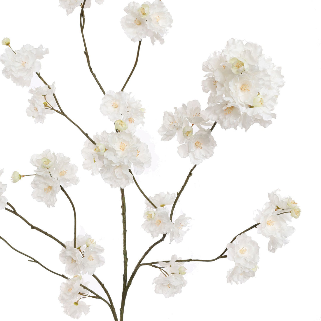 Zijden Bloemen - Kanzan Bloesemtak Wit