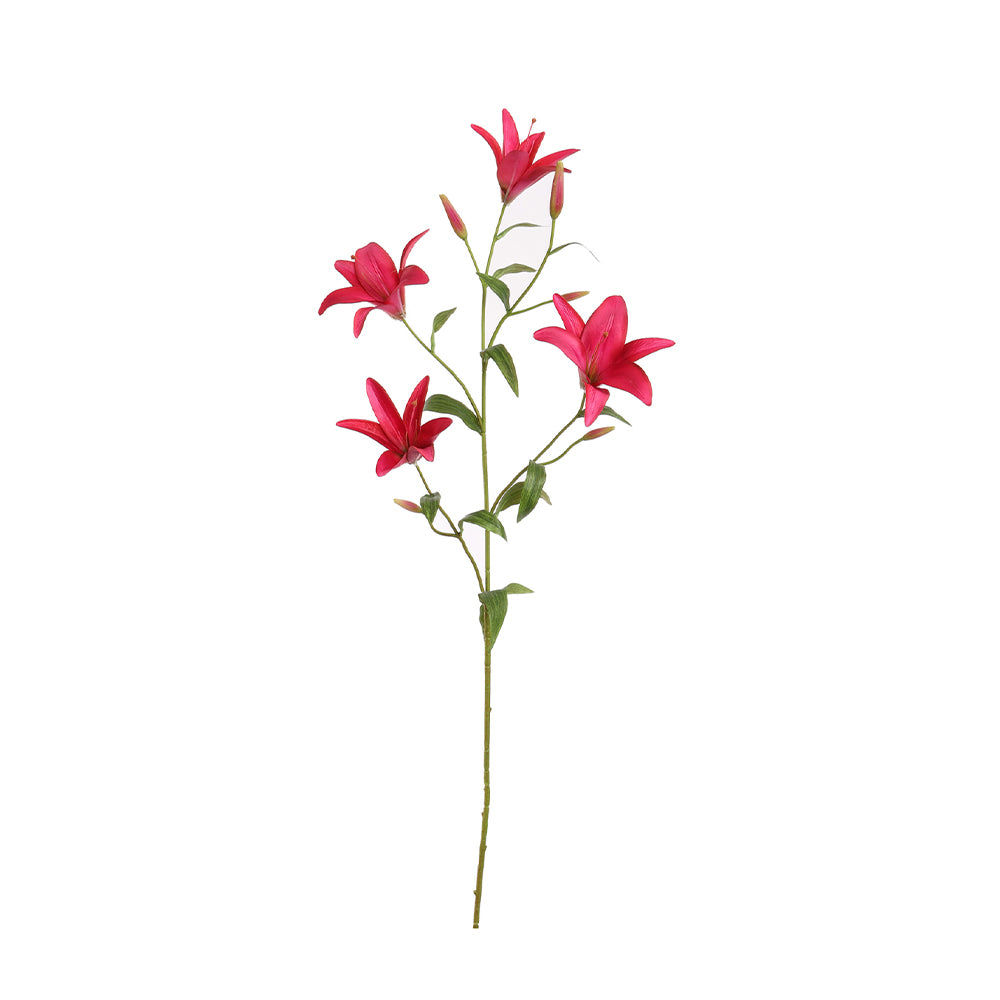 Zijden Bloemen - Lelie Tak Beauty - Large