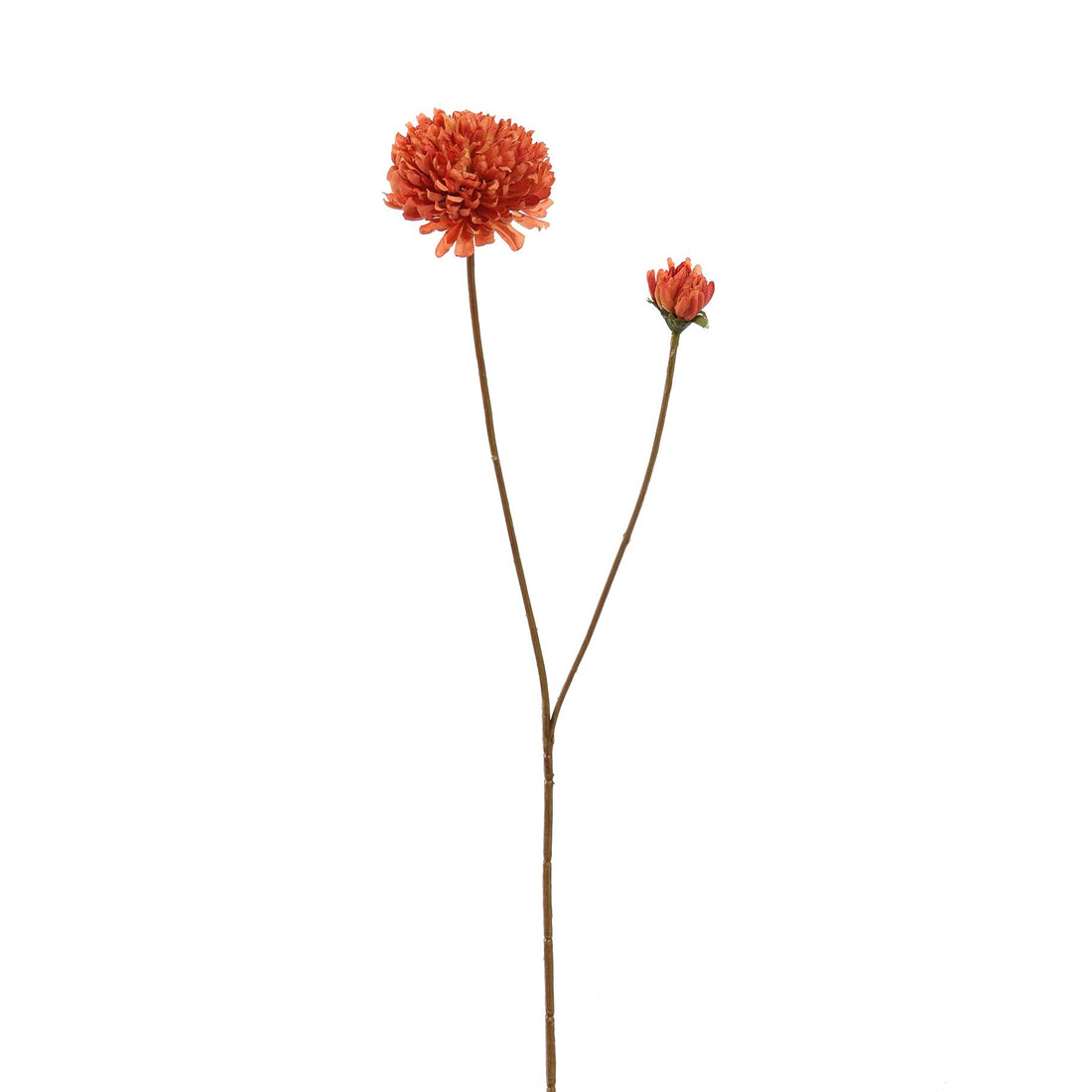 Zijden Bloemen - Mini Chrysant Oranje