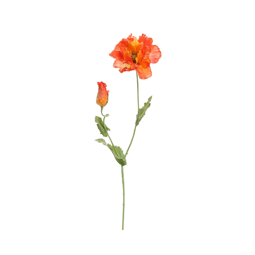Zijden Bloemen - Papaver Oranje