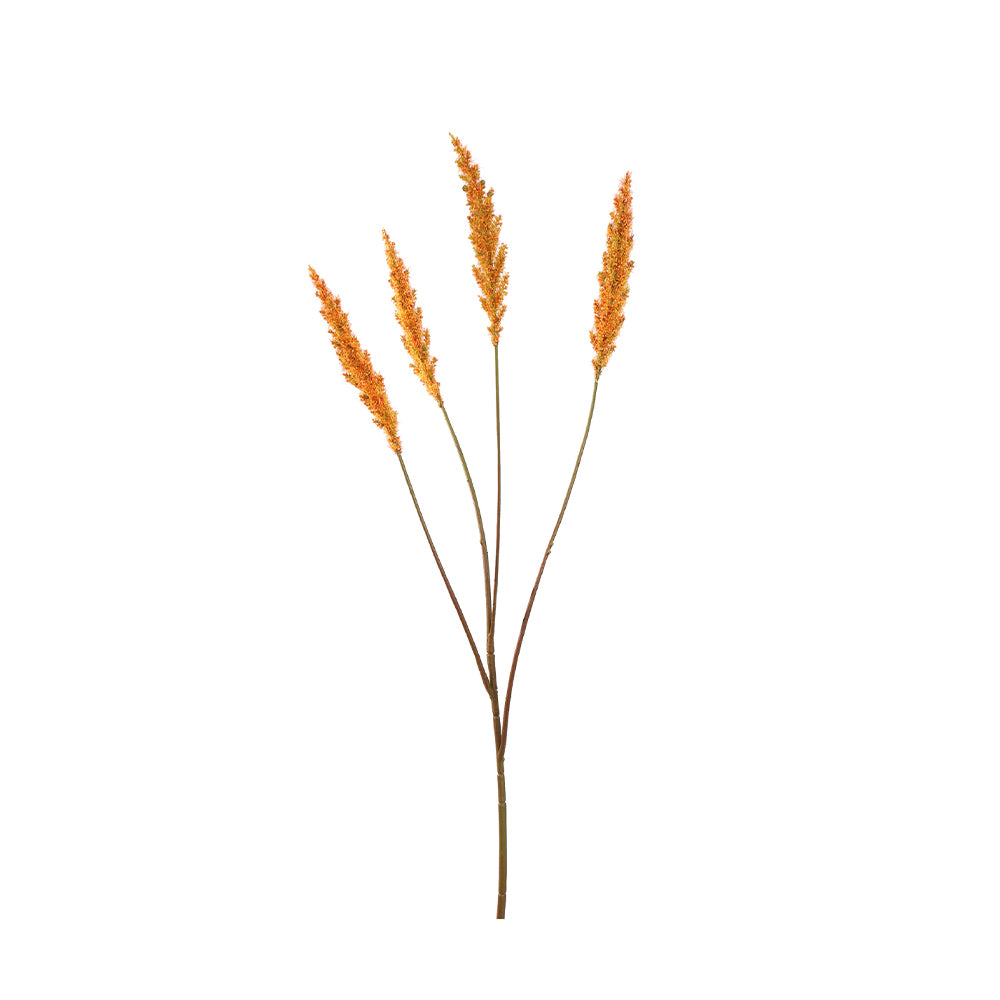 Zijden Bloemen - Pluimen Tak Oranje